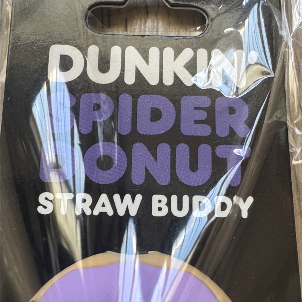 Dunkin’ Spidey Spider Donut Straw Buddy Limited Edition Rare New Sealed - Picture 3 of 6